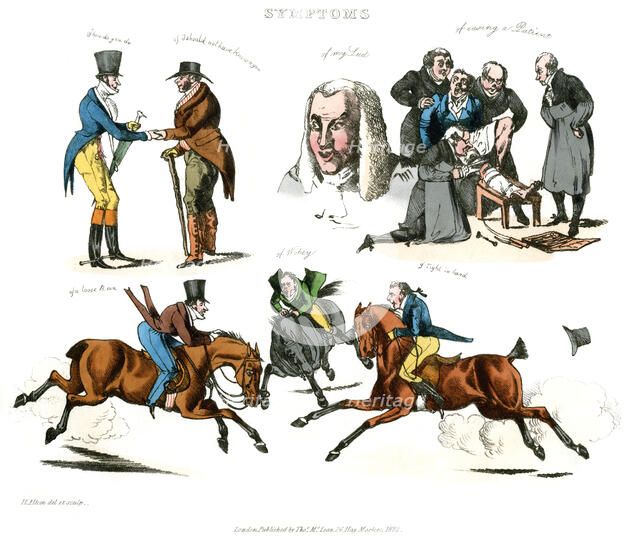 'Symptoms of Being Amused', 1822.Artist: Henry Thomas Alken