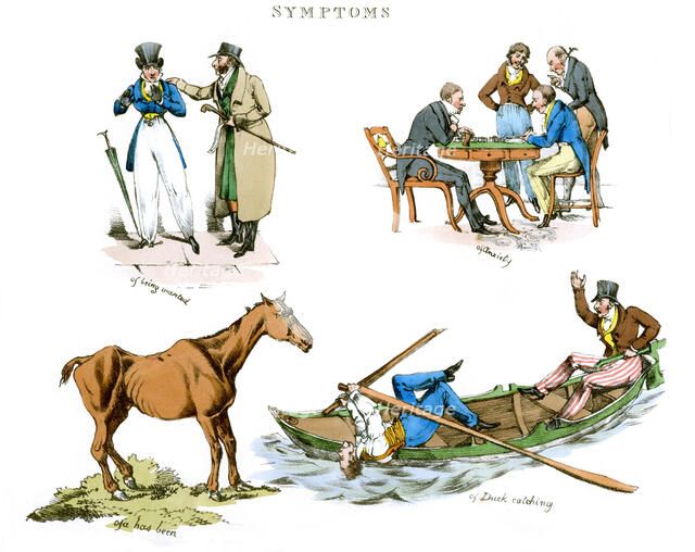 'Symptoms of Being Amused', 1822.Artist: Henry Thomas Alken