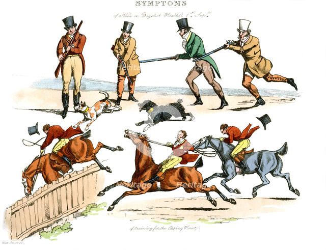 'Symptoms of Being Amused', 1822.Artist: Henry Thomas Alken