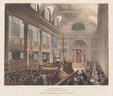 Synagogue, September 1, 1809., September 1, 1809. Creator: Thomas Sutherland
