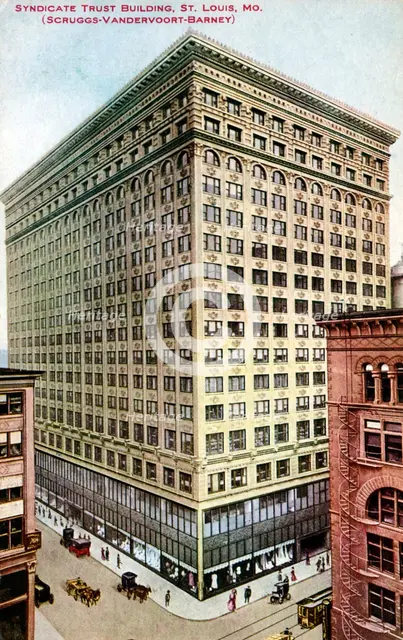 Syndicate Trust Building, St Louis, Missouri, USA, 1910. Artist: Unknown