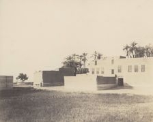 Syout, Habitations Arabes sur le Bord du Nil, 1851-52, printed 1853-54. Creator: Félix Teynard