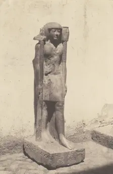 Syout (Lycopolis), Statue Appartenant au Docteaur Cuny, 1851-52, printed 1853-54. Creator: Félix Teynard
