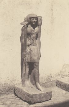 Syout (Lycopolis), Statue Appartenant au Docteaur Cuny, 1851-52, printed 1853-54. Creator: Félix Teynard
