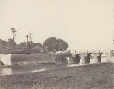 Syout, Pont Sur le Grand Canal, 1851-52, printed 1853-54. Creator: Félix Teynard