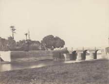 Syout, Pont Sur le Grand Canal, 1851-52, printed 1853-54. Creator: Félix Teynard