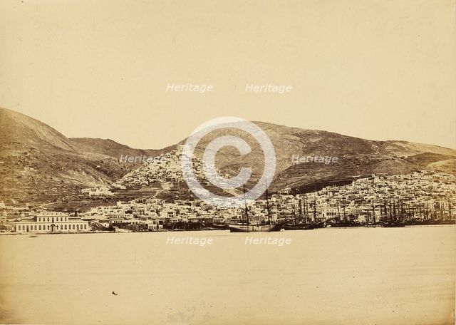 Syra, Greece, about 1865. Creator: Konstantinos Dimitriou.