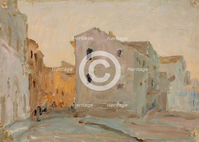 Syracuse (Architectural Fragment), 1910. Creator: Jan Ciaglinski.