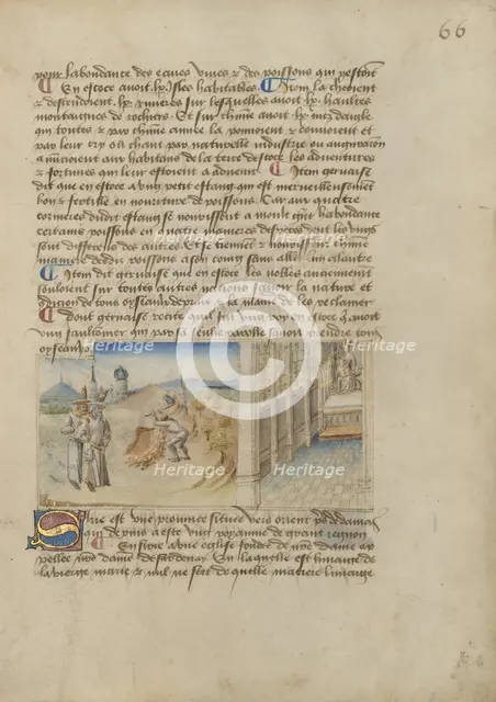 Syria; Livre des merveilles du monde (Book of the Marvels of the World), about 1460-1465. Creator: Master of the Geneva Boccaccio.