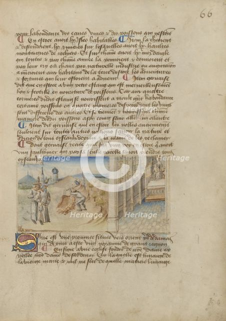 Syria; Livre des merveilles du monde (Book of the Marvels of the World), about 1460-1465. Creator: Master of the Geneva Boccaccio.