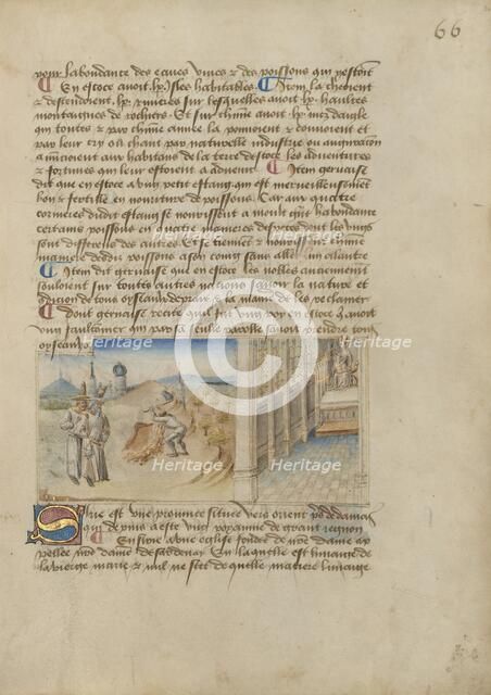 Syria; Livre des merveilles du monde (Book of the Marvels of the World), about 1460-1465. Creator: Master of the Geneva Boccaccio.