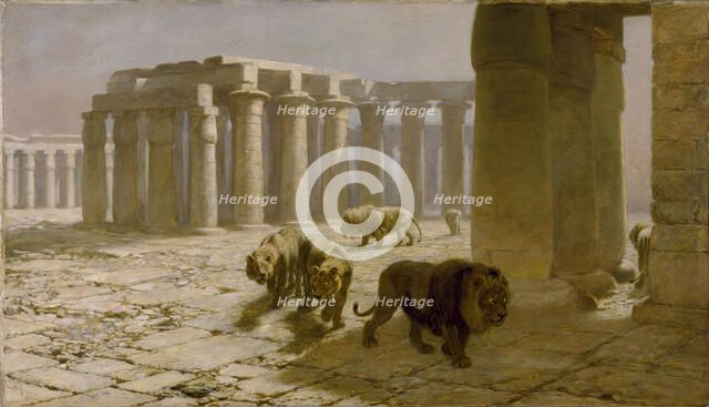 Syria, The Night Watch, 1880. Creator: Briton Riviere.