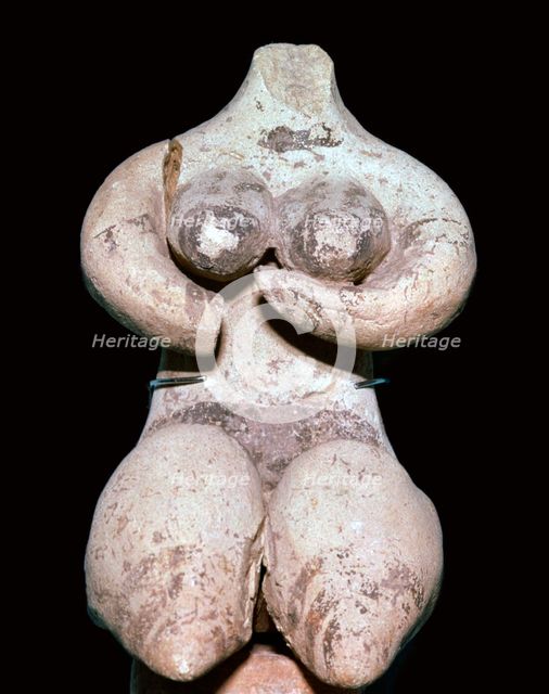 Syrian baked clay fertility figure, 5th century BC. Artist: Unknown