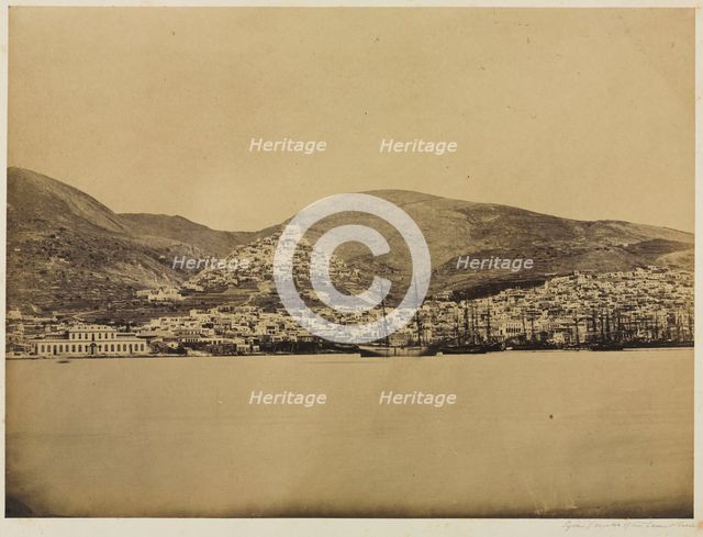 Syros, Center of the Levant Trade, c. 1850s. Creator: Unidentified Photographer.