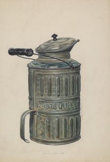 Syrup Container, 1938. Creator: Clarence Secor