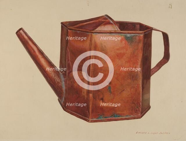 Syrup Cruet, c. 1942. Creator: Edward L Loper.