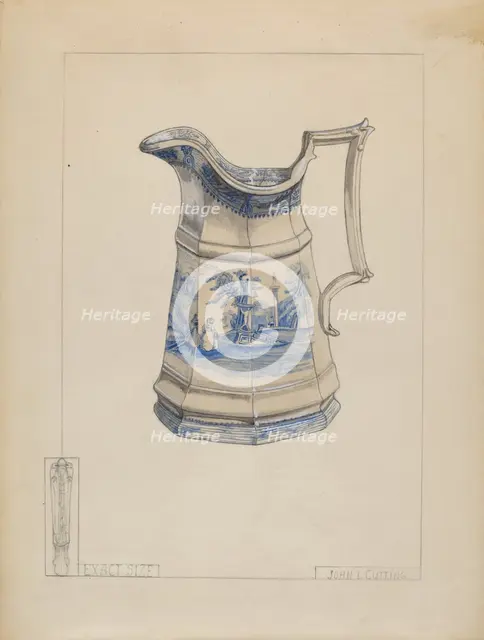 Syrup Pitcher, c. 1936. Creator: John Cutting.