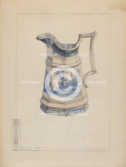 Syrup Pitcher, c. 1936. Creator: John Cutting.