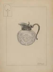 Syrup Pitcher, c. 1937. Creator: Thomas Holloway