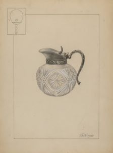 Syrup Pitcher, c. 1937. Creator: Thomas Holloway