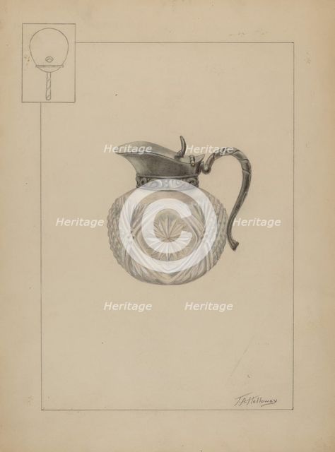 Syrup Pitcher, c. 1937. Creator: Thomas Holloway.