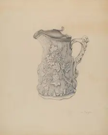 Syrup Pitcher, c. 1937. Creator: Grace Halpin