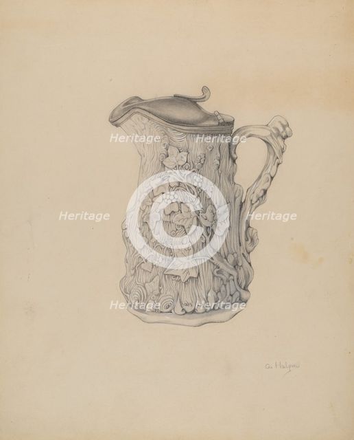 Syrup Pitcher, c. 1937. Creator: Grace Halpin.