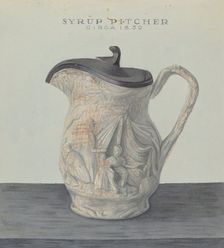 Syrup Pitcher, c. 1938. Creator: Cleo Lovett