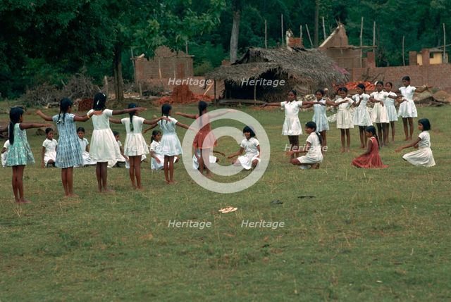 P.E class in Sri Lanka. Artist: CM Dixon Artist: Unknown