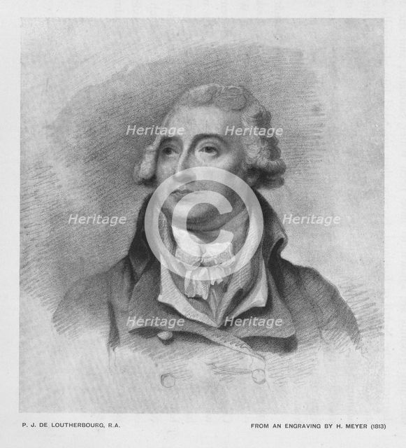 'P.J. De Loutherbourg, R.A.', (c1900). Creator: Unknown.