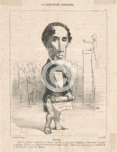 P. Lamotte Rateau, 19th century. Creator: Honore Daumier.