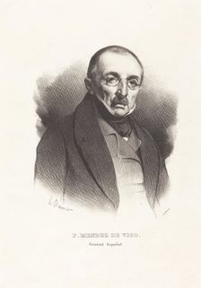 P. Mendez de Vigo, c1836. Creator: Honore Daumier
