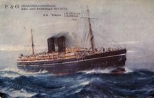 P. & O. India-China-Australia Mail and Passenger Services, S.S. Maloja, 1932. Creator: Unknown