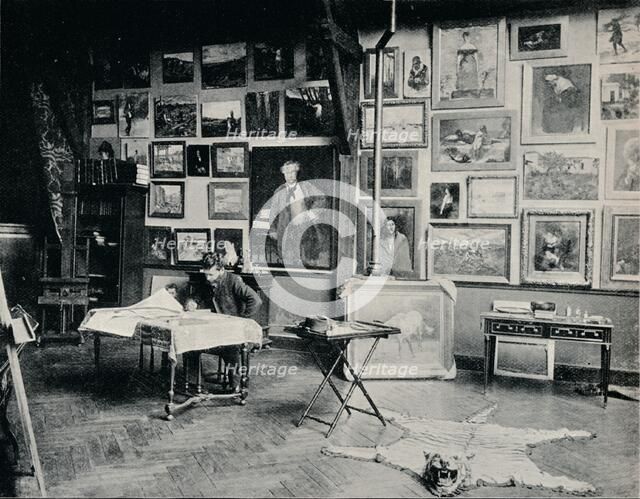 'P. Roll in his Studio', c1897. Artist: Unknown.