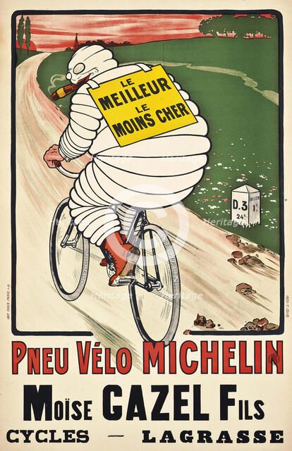 Pneu Vélo Michelin, 1913. Creator: O'Galop, (Marius Rossillon) (1867-1946).