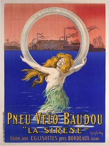 Pneu Velo Baudou, c1910. Creator: Cappiello, Leonetto (1875-1942)