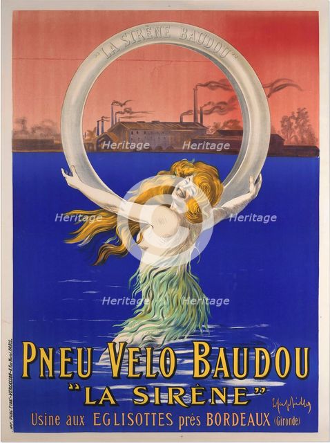 Pneu Velo Baudou, c1910. Creator: Cappiello, Leonetto (1875-1942).