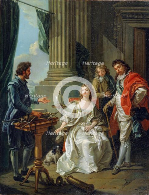 'Pneumatic Experiment', 1777. Artist: Amédée van Loo