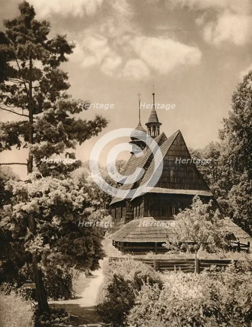 'Pniow (Oberschlesien) - Wooden church', 1931. Artist: Kurt Hielscher.