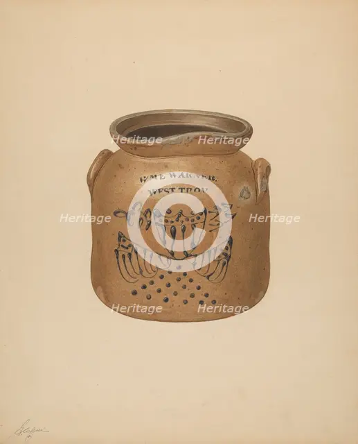 Pot, 1941. Creator: Giacinto Capelli.