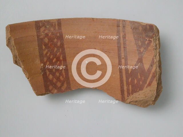 Pot Fragment, Coptic, 4th-7th century. Creator: Unknown.