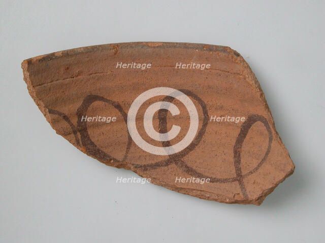 Pot Fragment, Coptic, 4th-7th century. Creator: Unknown.