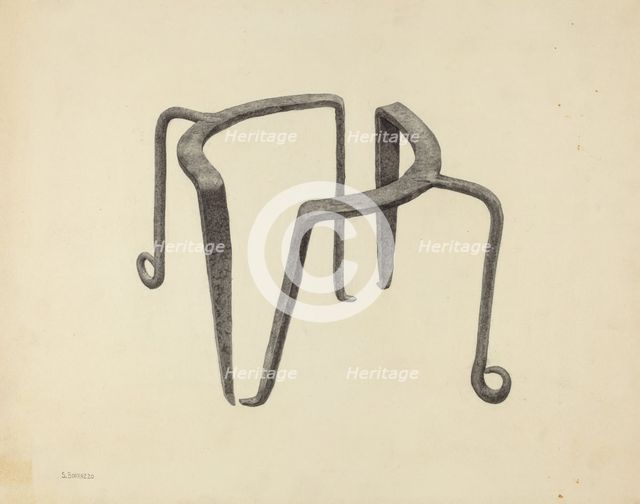 Pot Trivets, c. 1938. Creator: Salvatore Borrazzo.