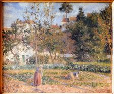 Potager Garden at l'Ermitage Pontoise 19th century. Creator: Pissarro, Camille (1830 - 1903)