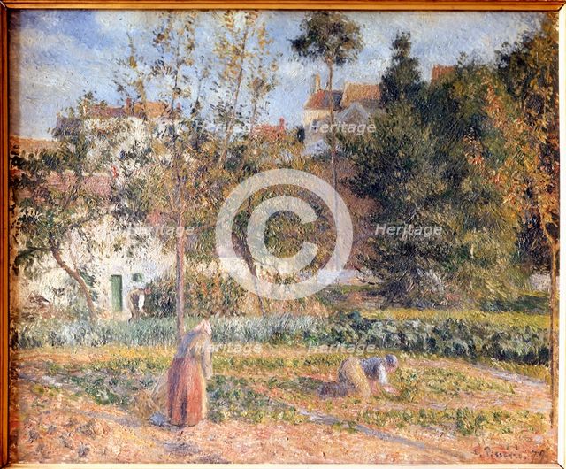 'Potager Garden at l'Ermitage Pontoise', 19th century. Creator: Pissarro, Camille (1830 - 1903).