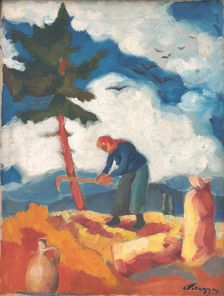 Potato digger, c1932. Creator: Zolo Palugyay