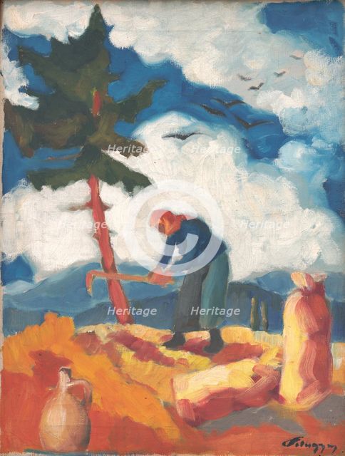 Potato digger, c1932. Creator: Zolo Palugyay.