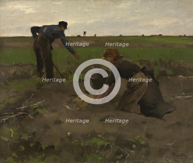 Potato Diggers, 1882-1887. Creator: Willem Witsen.
