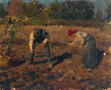 Potato Digging, around 1935. Creator: Teodor Jozef Mousson
