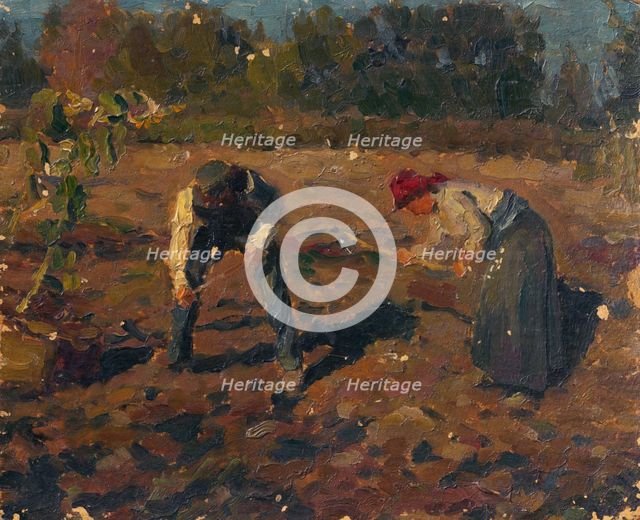 Potato Digging, around 1935. Creator: Teodor Jozef Mousson.